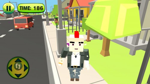 żģVirtual Life In A Simple Blocky Townͼ