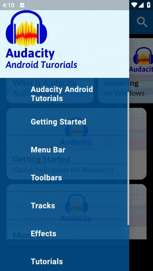 AudacityأAudacity for Android Tutorialsͼ